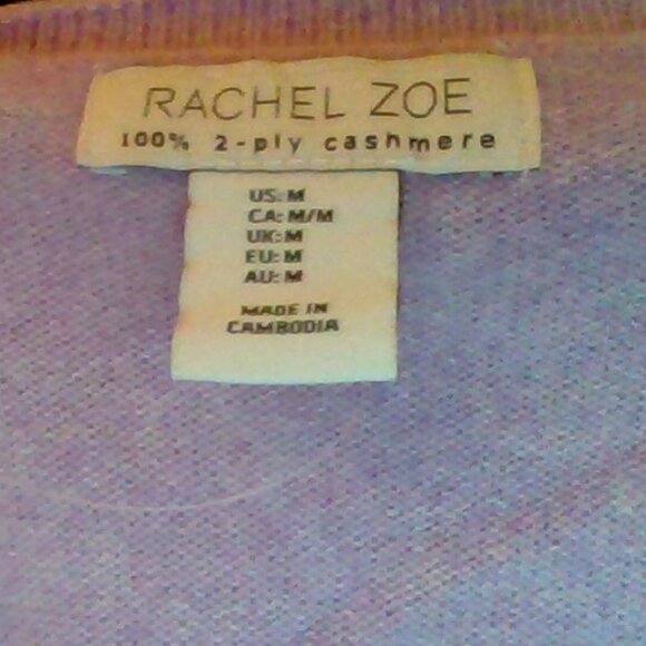 Brand New Women's Rachel Zoe 100% Cashmere Crew Neck Sweater - Picture 3 of 9